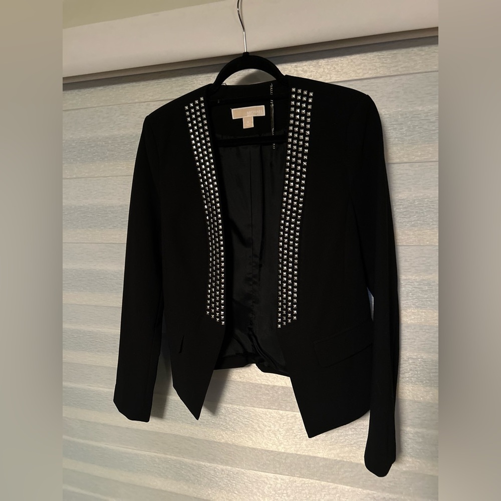 Michael Kors Studded Lapel Suit Jacket